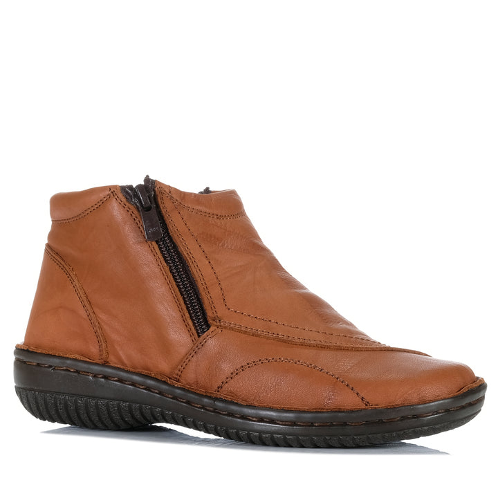 Cabello 5250-27 Tan Crinkle Womens Boots