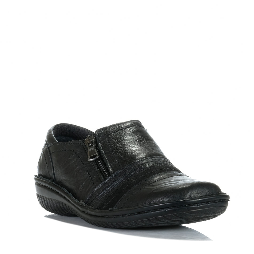 Cabello 5849-27 Black Crinkle Womens Shoes