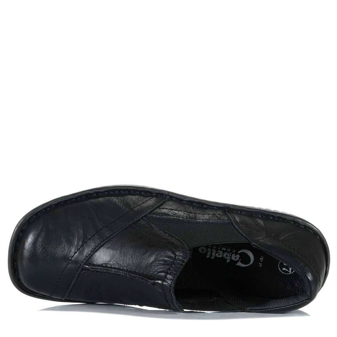 Cabello 761-27 Black Crinkle Womens Shoes