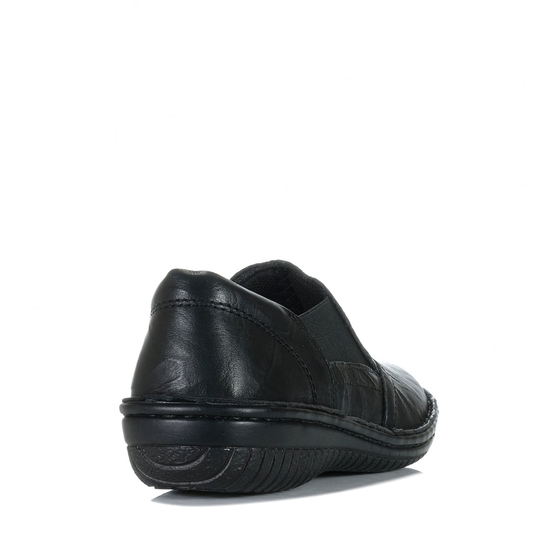 Cabello 761-27 Black Crinkle Womens Shoes