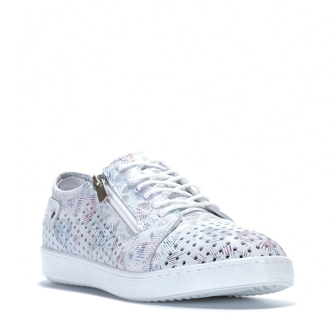 Cabello EG17P White Print Womens Shoes
