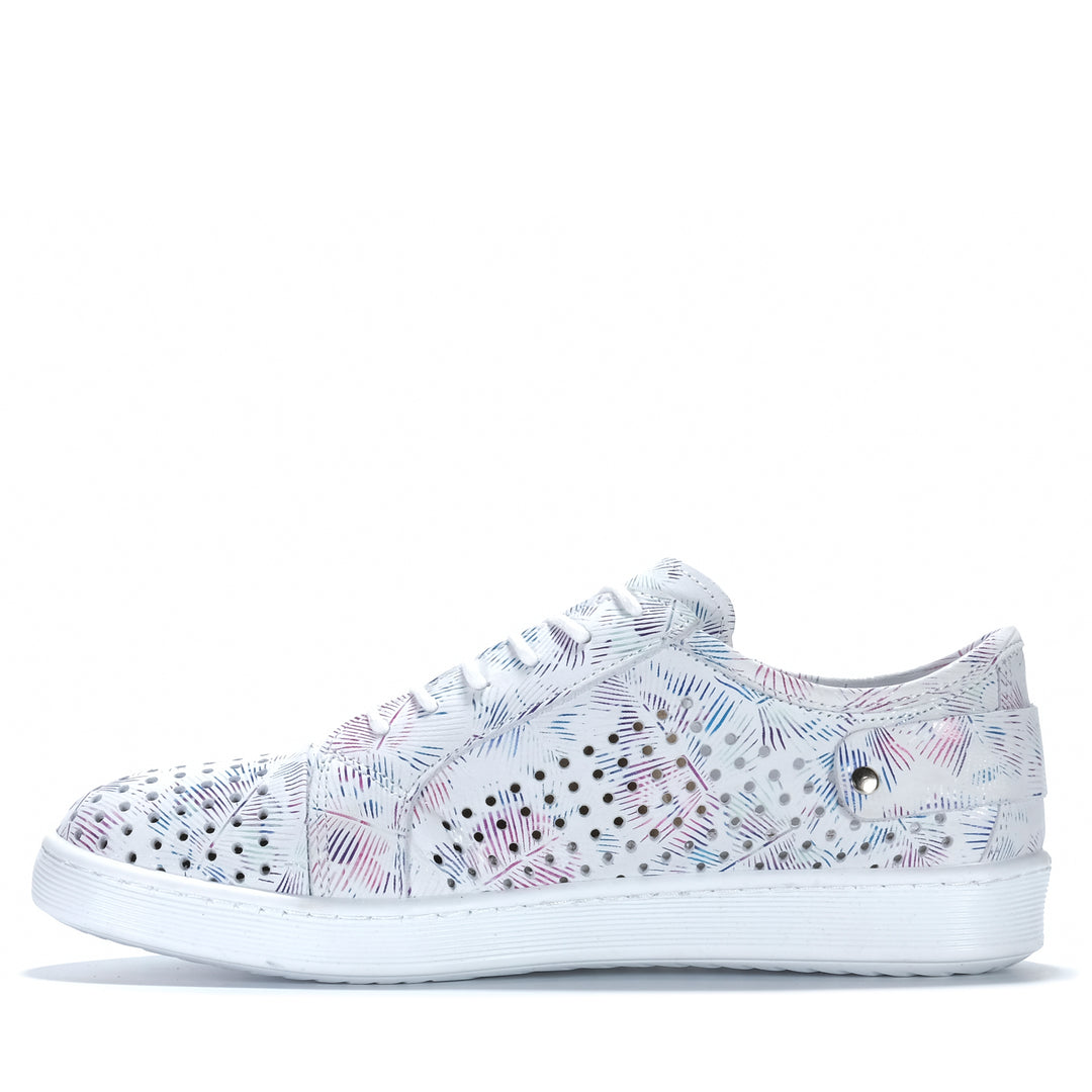 Cabello EG17P White Print Womens Shoes