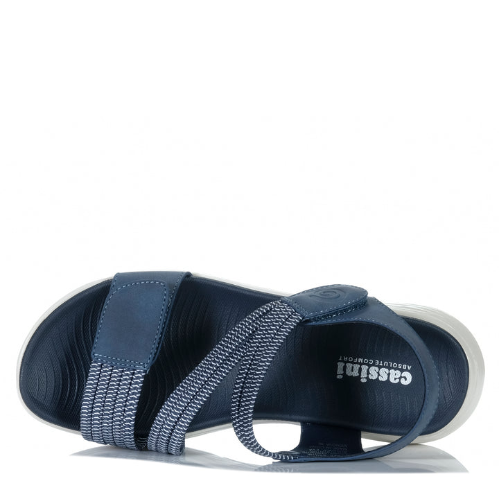 Cassini Menova Navy Womens Sandals