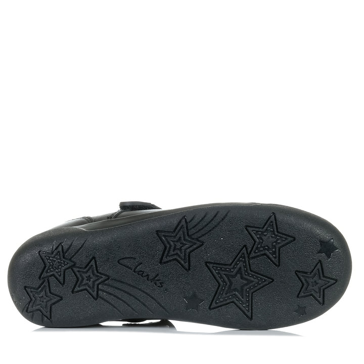 Clarks Bianca Black Youth Shoes