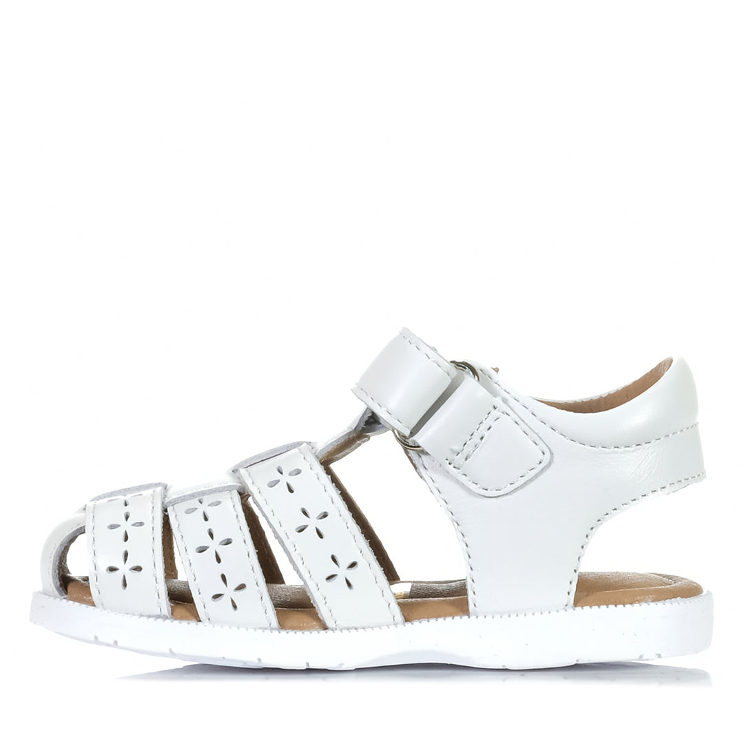 Clarks Ciara White Toddler Sandals