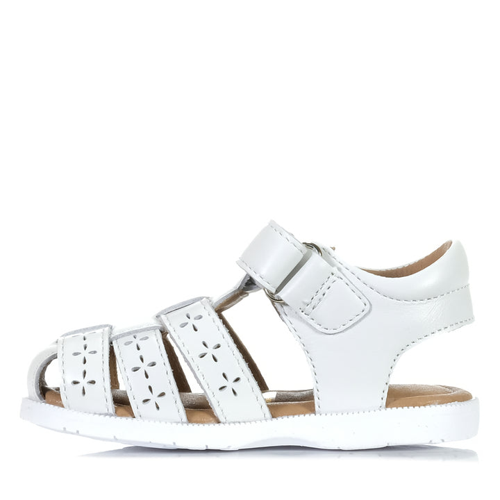 Clarks Ciara White Toddler Sandals