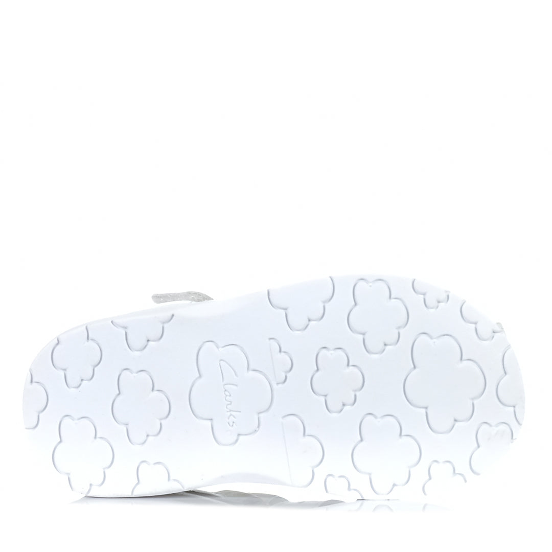 Clarks Ciara White Toddler Sandals