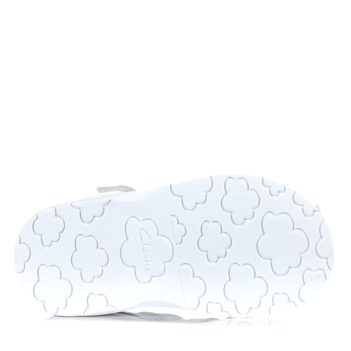 Clarks Ciara White Toddler Sandals