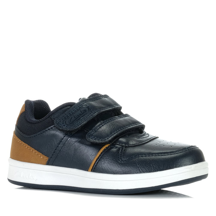 Clarks Dune Junior Navy Youth Shoes