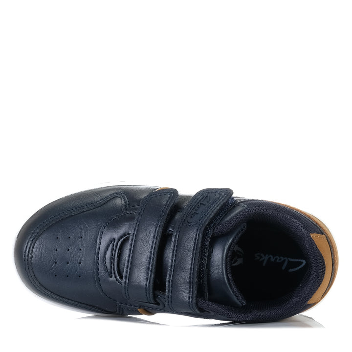 Clarks Dune Junior Navy Youth Shoes