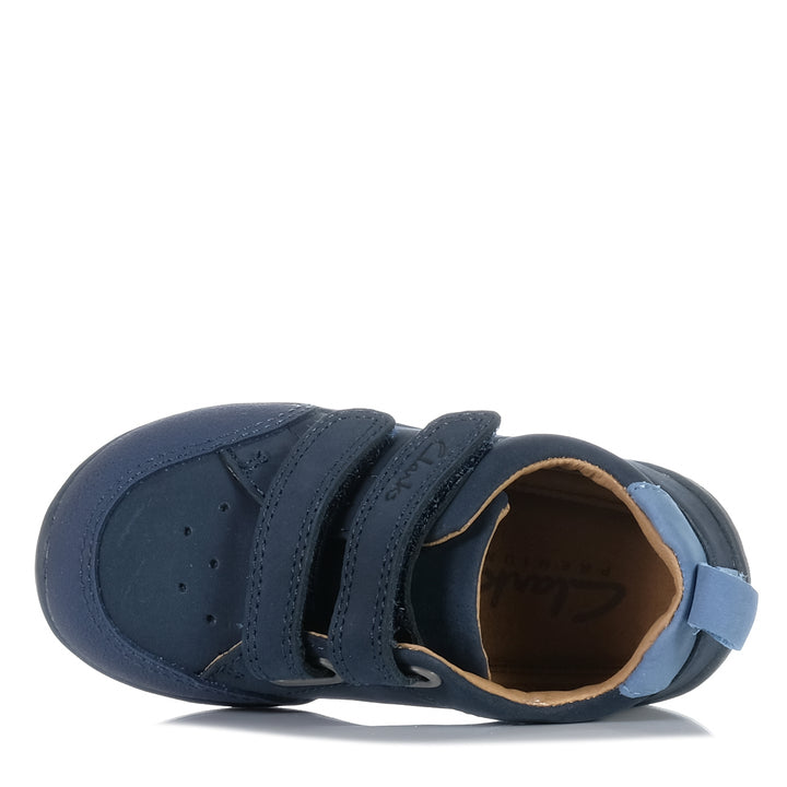 Clarks Melvin Navy Toddler Shoes