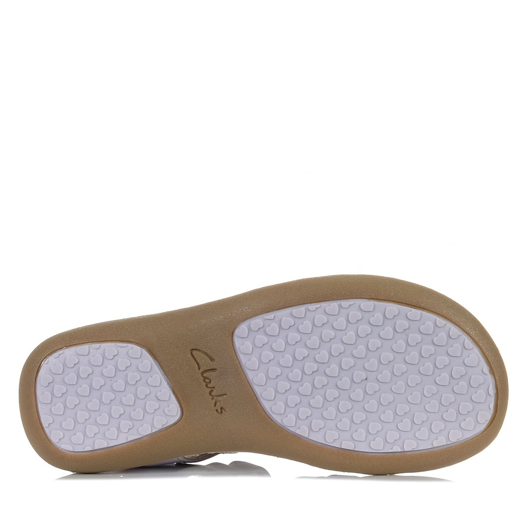 Clarks Phoebe Lilac Youth Sandals