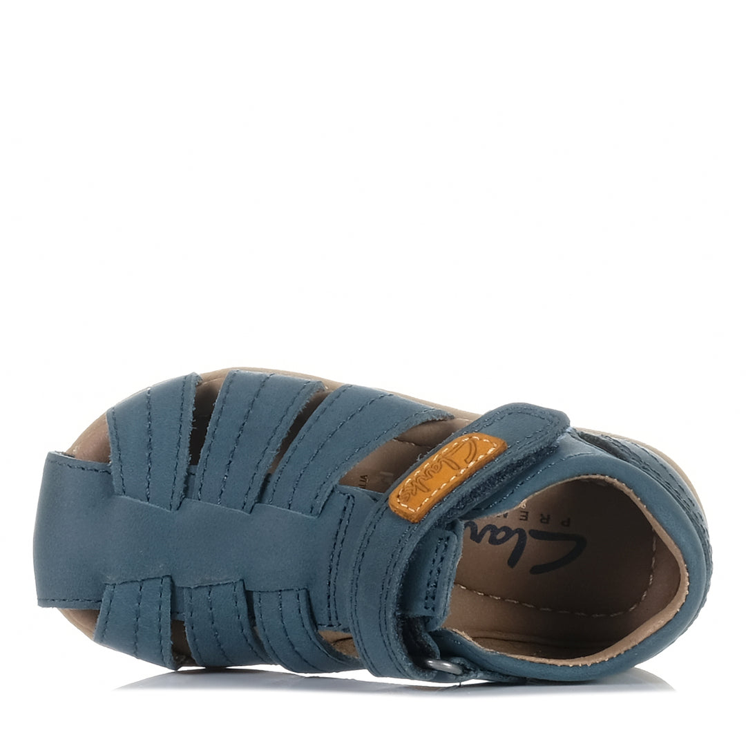 Clarks Sterling D Navy Toddler Sandals