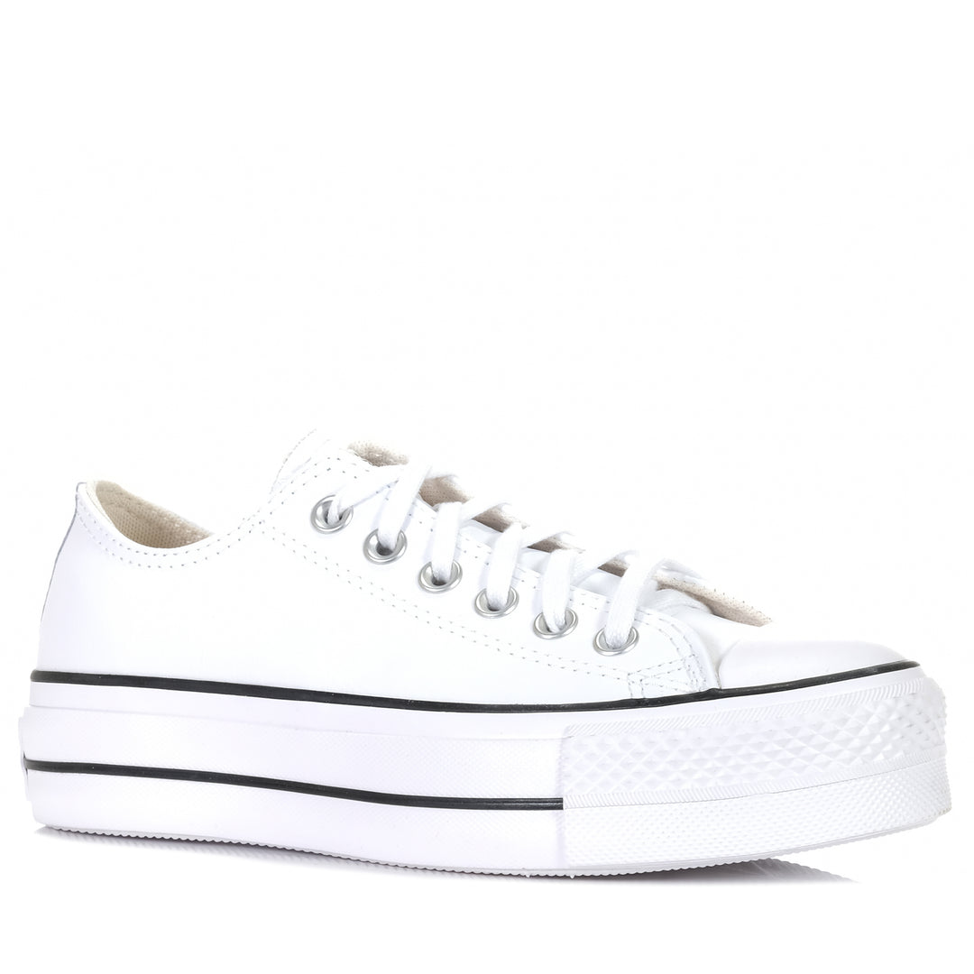 Converse CT All Star Lift Leather Low White, 10 US, 11 US, 6 US, 7 US, 8 US, 9 US, Converse, low-tops, sneakers, white, womens
