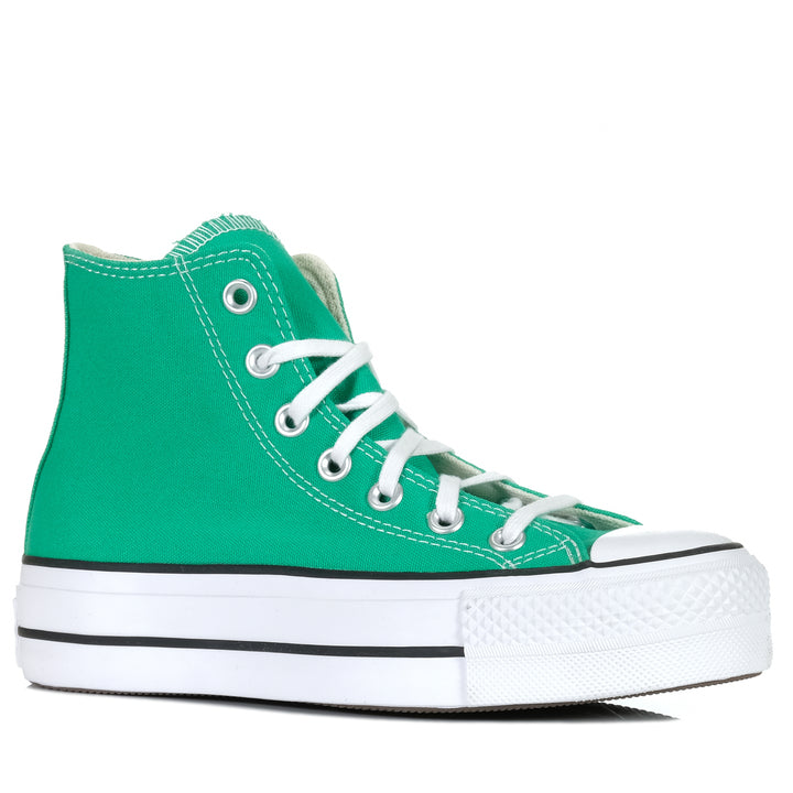 Converse Chuck Taylor All Star Lift High Green Womens Sneakers