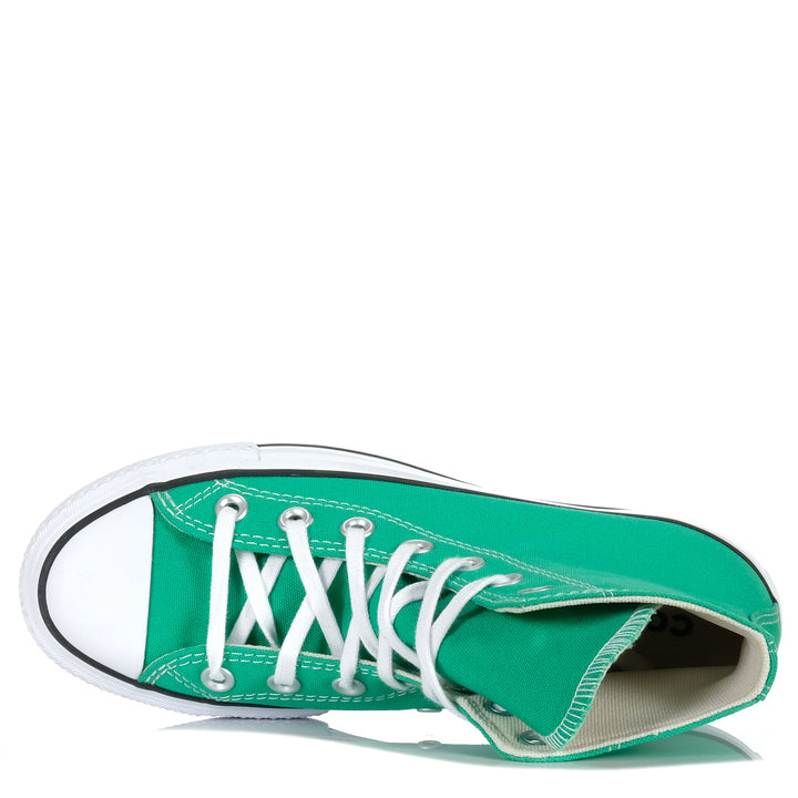 Converse Chuck Taylor All Star Lift High Green Womens Sneakers