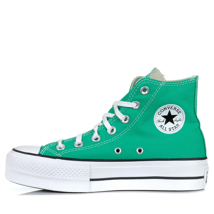 Converse Chuck Taylor All Star Lift High Green Womens Sneakers