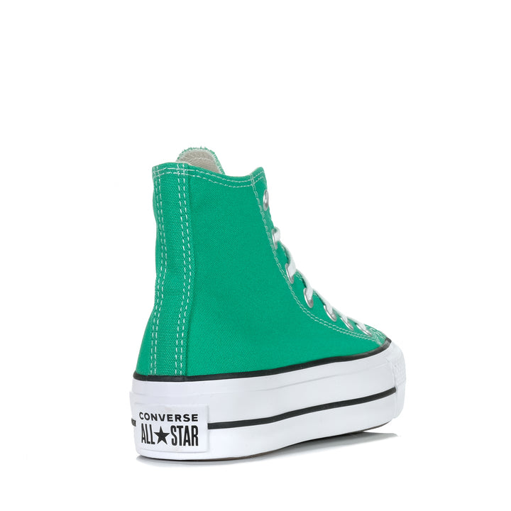 Converse Chuck Taylor All Star Lift High Green Womens Sneakers