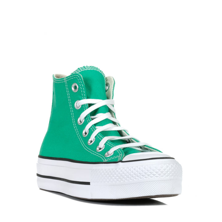 Converse Chuck Taylor All Star Lift High Green Womens Sneakers