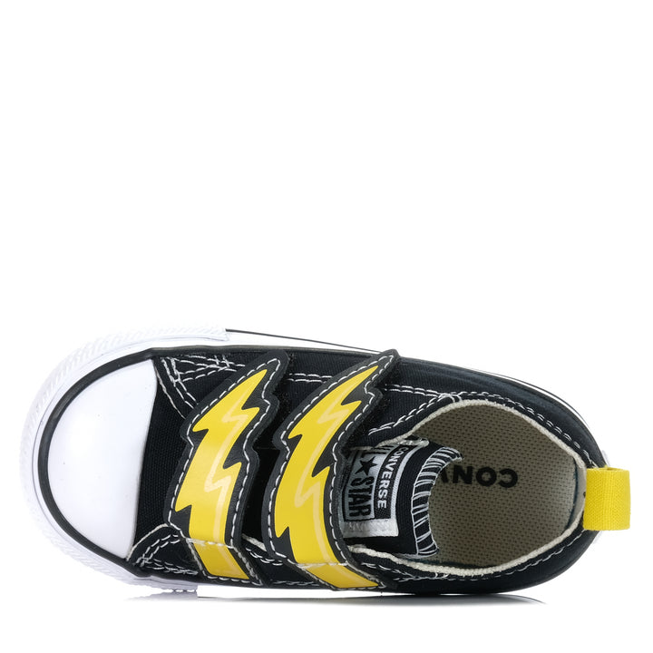 Converse Chuck Taylor Infant Electric Bolt Low Black Toddler Shoes