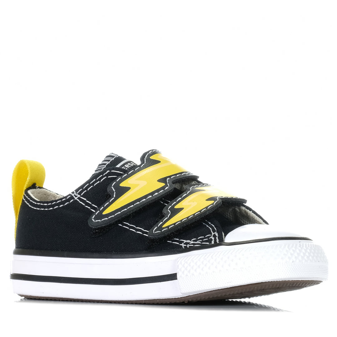 Converse Chuck Taylor Infant Electric Bolt Low Black Toddler Shoes
