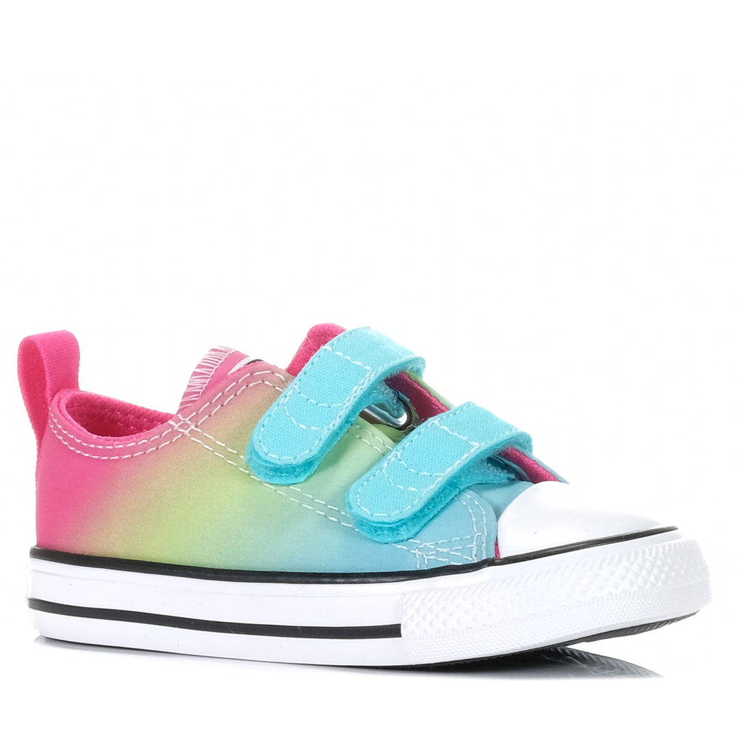 Converse Toddler CT 2V Hyper Brights Low Triple Cyan, 10 US, 6 US, 7 US, 8 US, 9 US, blue, Converse, kids, multi, shoes, toddler
