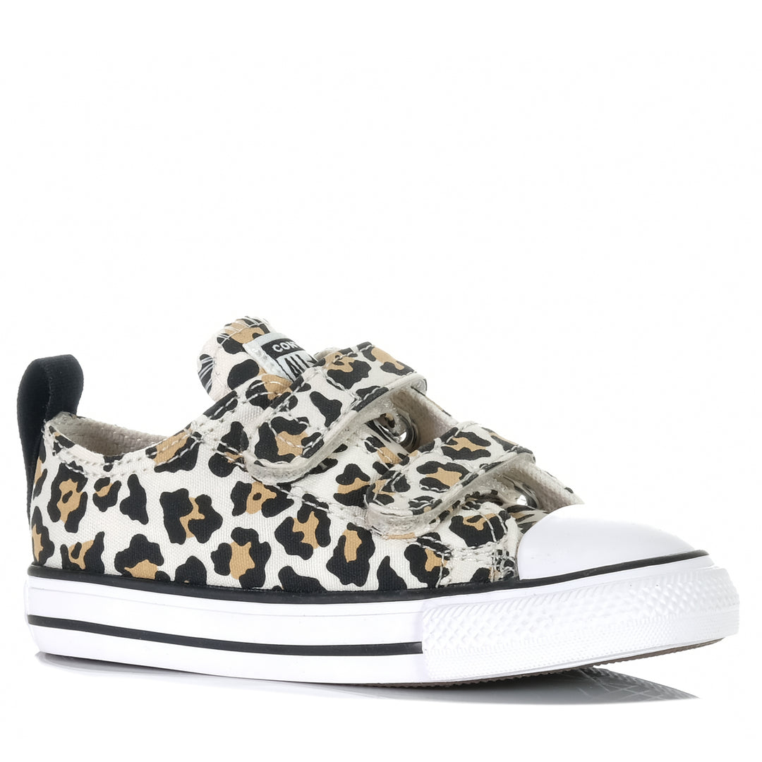 Converse Chuck Taylor Leopard Love 2V Low Driftwood, 10 US, 5 US, 6 US, 7 US, 8 US, 9 US, Converse, kids, leopard, multi, shoes, toddler