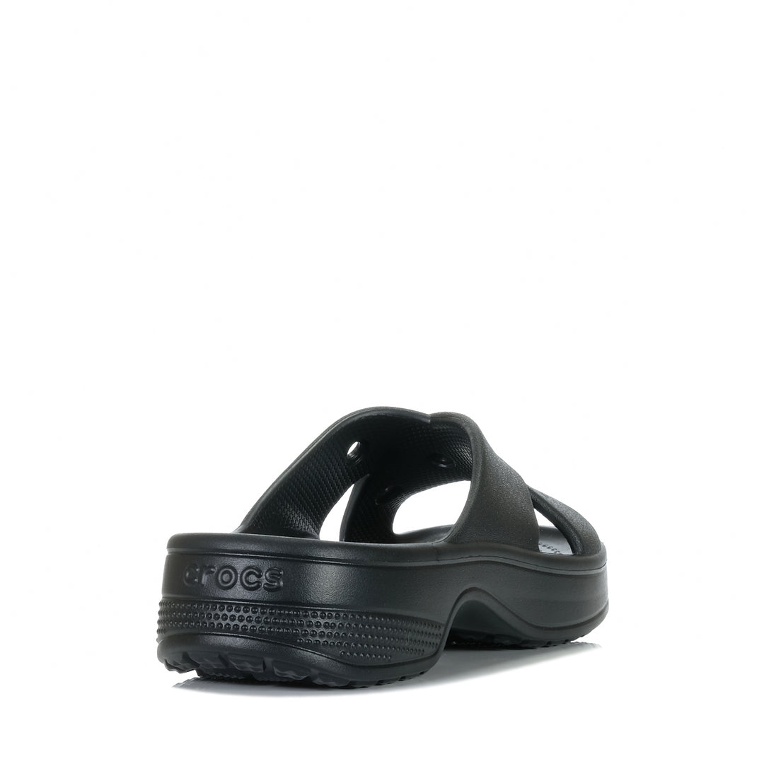 Crocs Classic Women's Cross Strap Black Womens Sandals