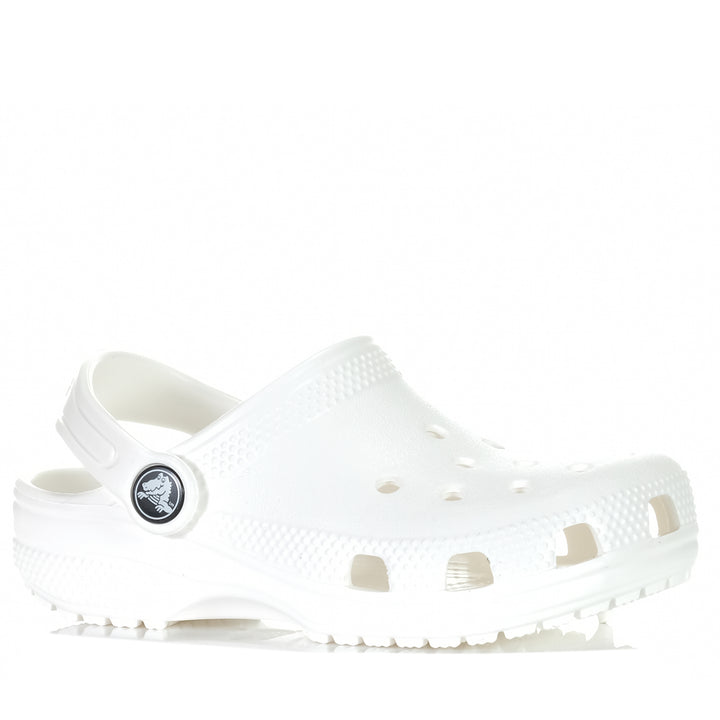 Crocs Kids Classic Clog White, 1 US, 11 US, 12 US, 13 US, 2 US, 3 US, 4 US, 5 US, 6 US, Crocs, kids, sandals, white, youth