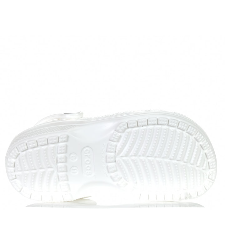 Crocs Kids Classic Clog White, 1 US, 11 US, 12 US, 13 US, 2 US, 3 US, 4 US, 5 US, 6 US, Crocs, kids, sandals, white, youth