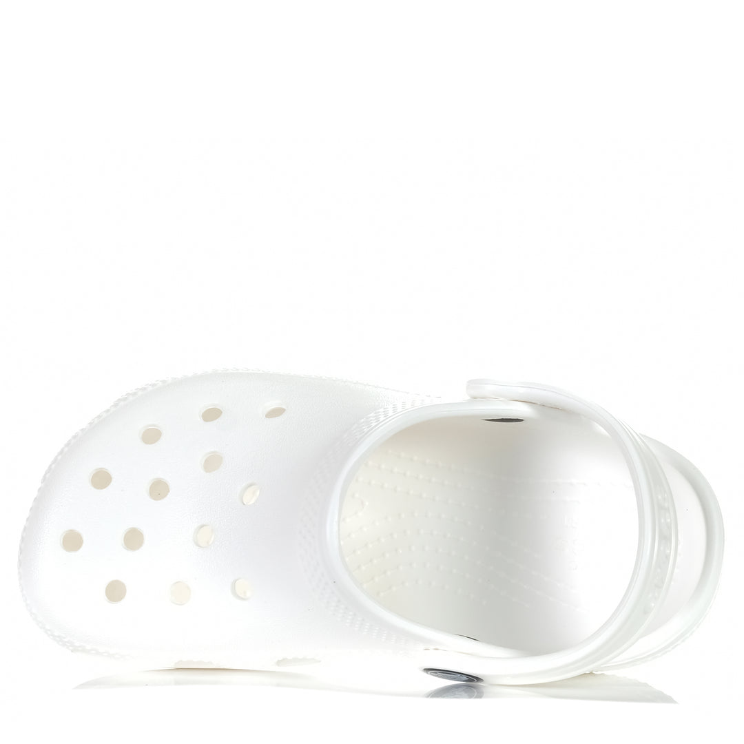 Crocs Kids Classic Clog White Youth Sandals