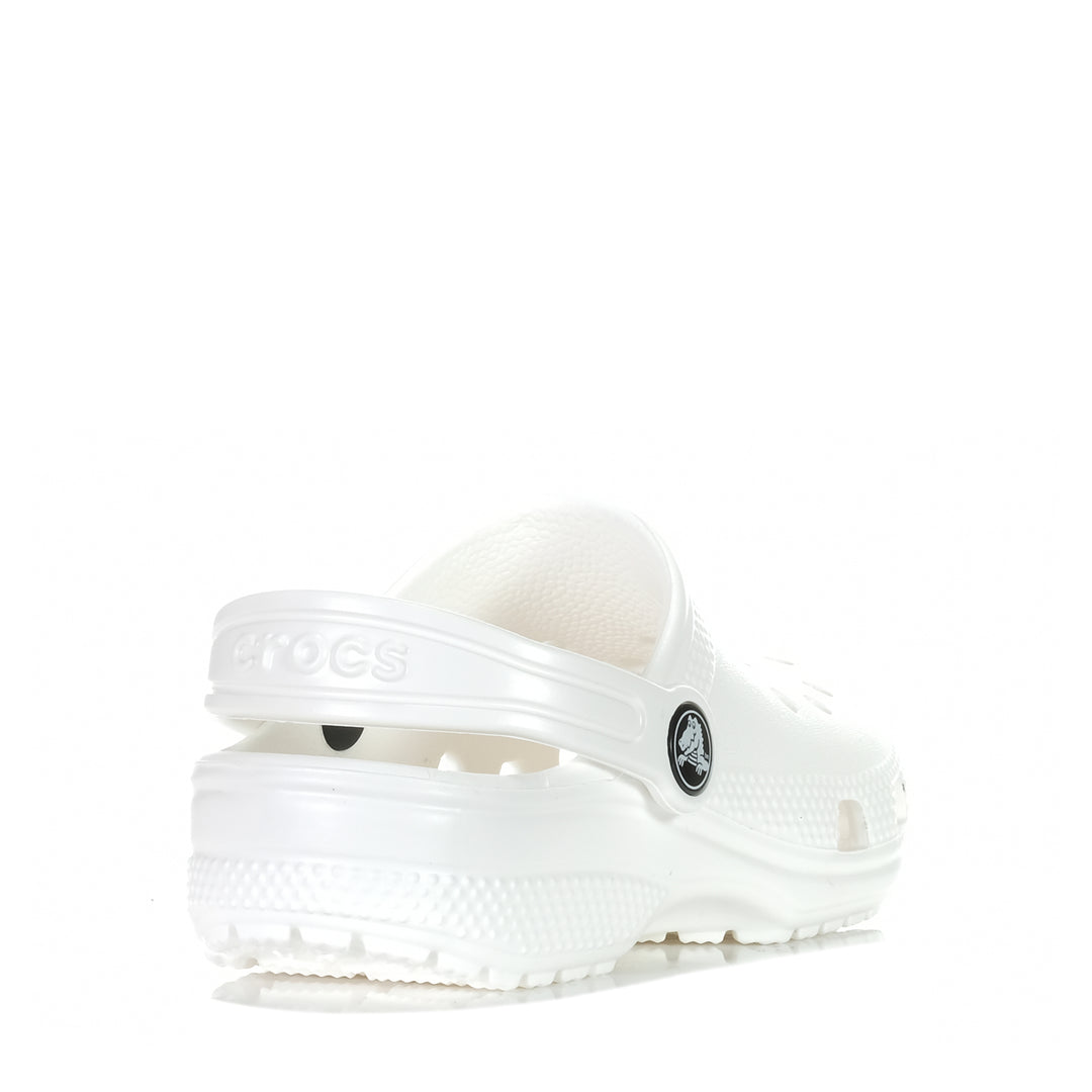 Crocs Kids Classic Clog White, 1 US, 11 US, 12 US, 13 US, 2 US, 3 US, 4 US, 5 US, 6 US, Crocs, kids, sandals, white, youth