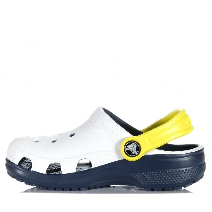 Crocs Kids Classic Retro Sport Clog White Youth Sandals