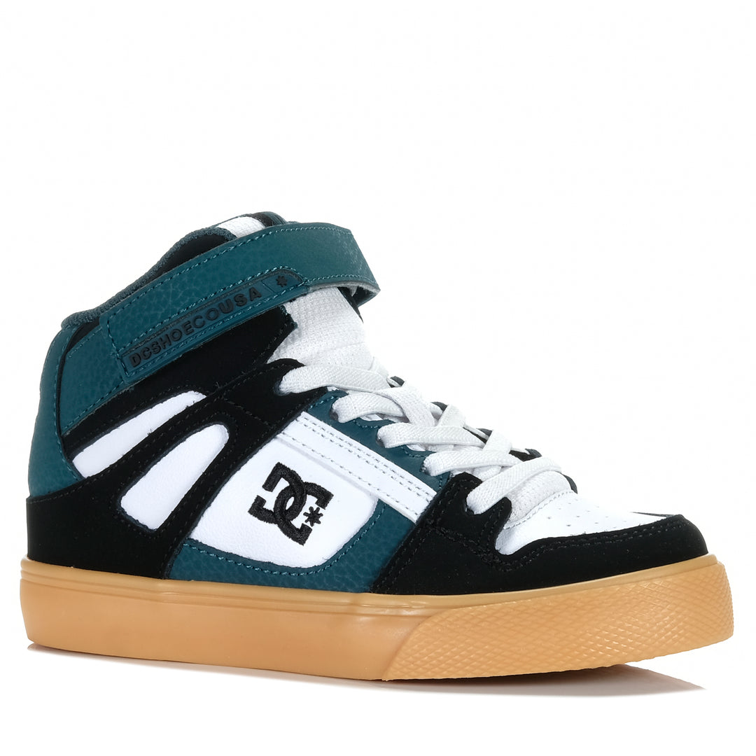 DC Shoes Pure High-Top EV Black/Green Youth Boots