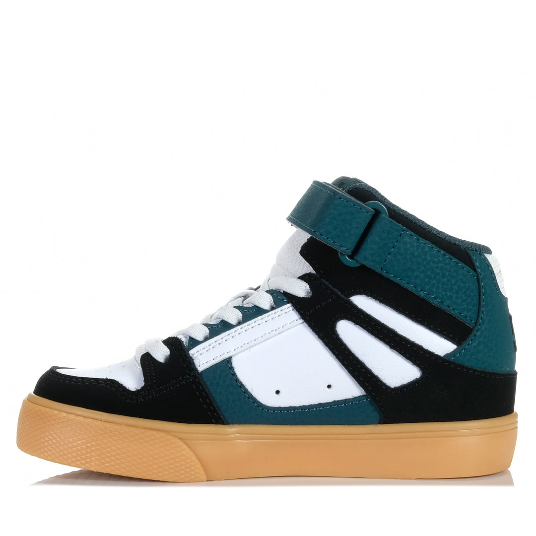 DC Shoes Pure High-Top EV Black/Green Youth Boots