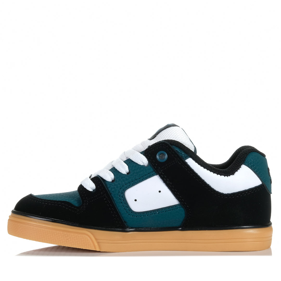 DC Shoes Pure Youth Black/White Youth Shoes