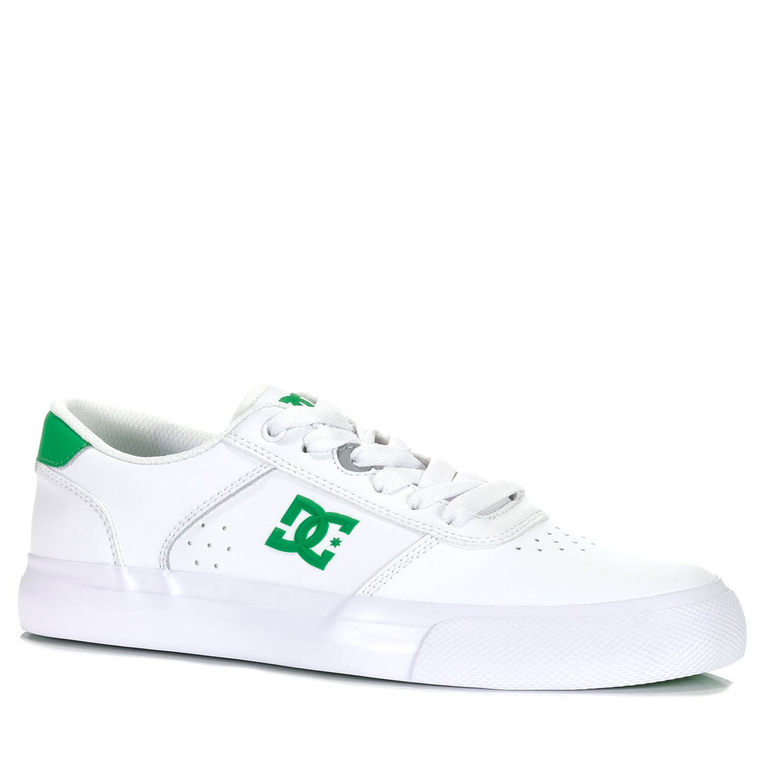 DC Teknic White/Green, 10 US, 11 US, 12 US, 13 US, 8 US, 9 US, DC, DCs, low-tops, mens, sneakers, white
