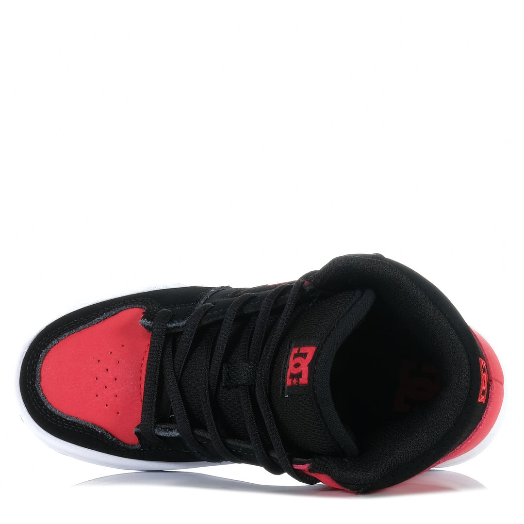 DC Shoes Manteca 4 Hi Youth Black/Red Youth Boots