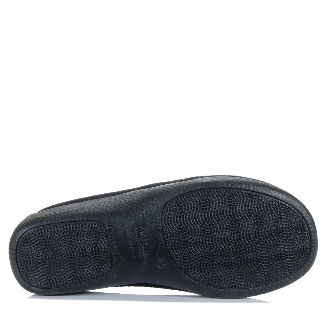 DeValverde Cuddles 9709 Black Womens Slippers