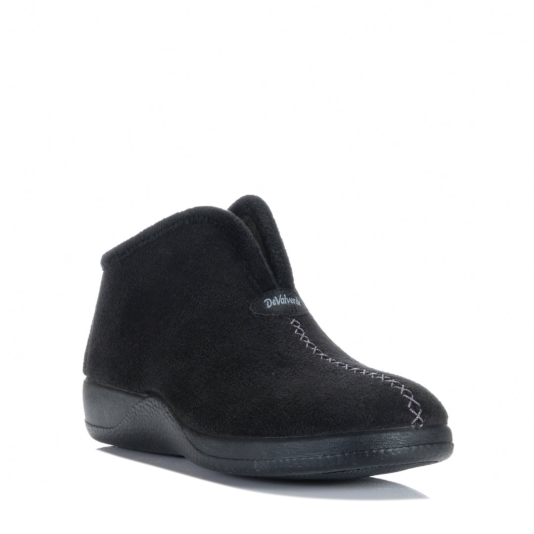 DeValverde Cuddles 9709 Black Womens Slippers