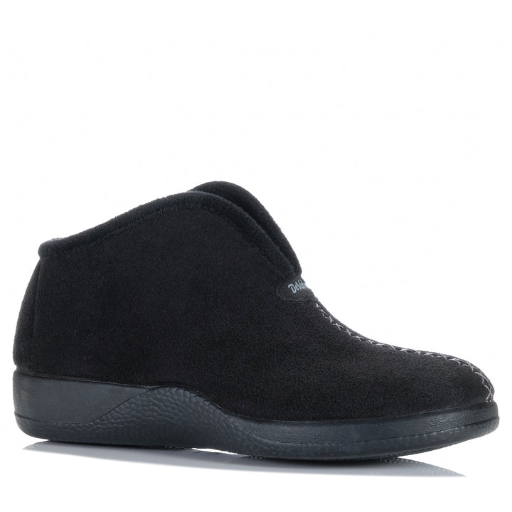 DeValverde Cuddles 9709 Black Womens Slippers