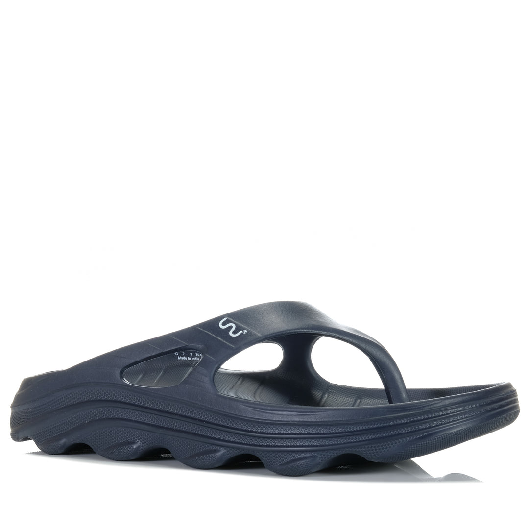 DoubleU Riva Navy Blue Mens Sandals