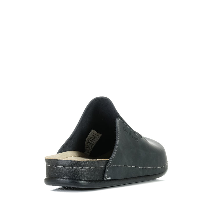 Dr Feet Harry Black Mens Shoes