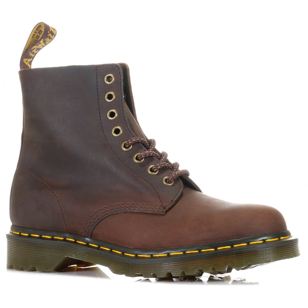 Dr Martens 1460 Pascal Chestnut Brown Waxed Mens Boots