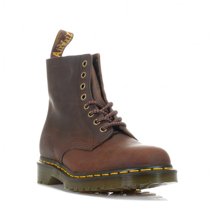 Dr Martens 1460 Pascal Chestnut Brown Waxed Mens Boots