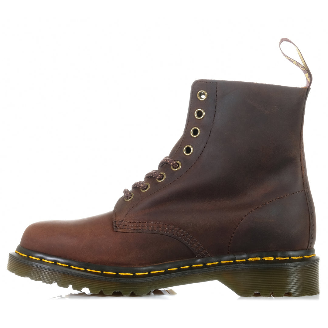 Dr Martens 1460 Pascal Chestnut Brown Waxed Mens Boots