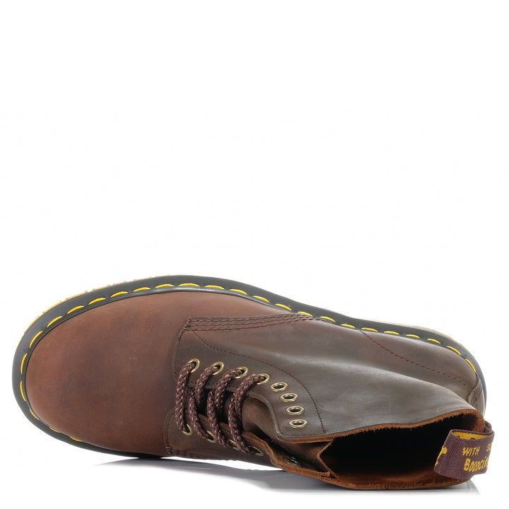 Dr Martens 1460 Pascal Chestnut Brown Waxed Mens Boots