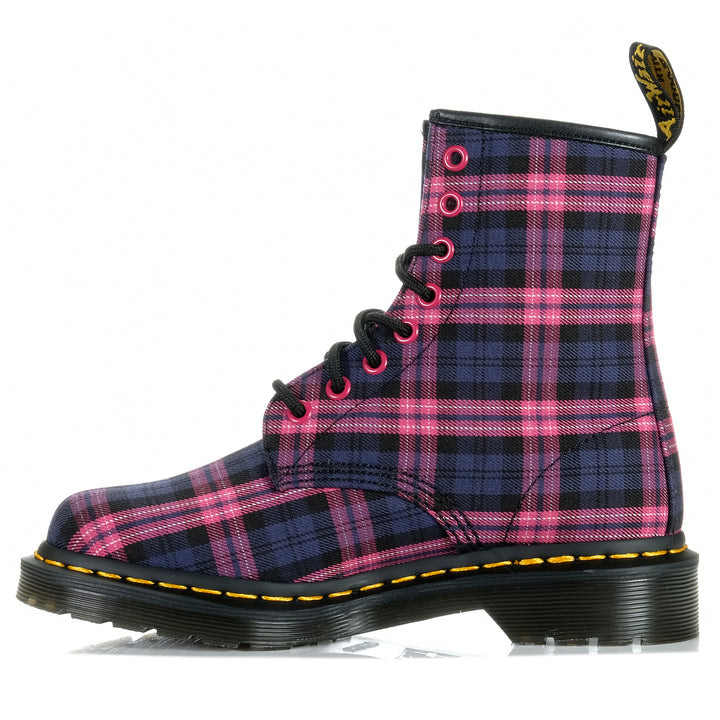 Dr Martens 1460 Pink Multi Tartan Womens Boots