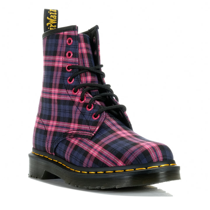 Dr Martens 1460 Pink Multi Tartan Womens Boots