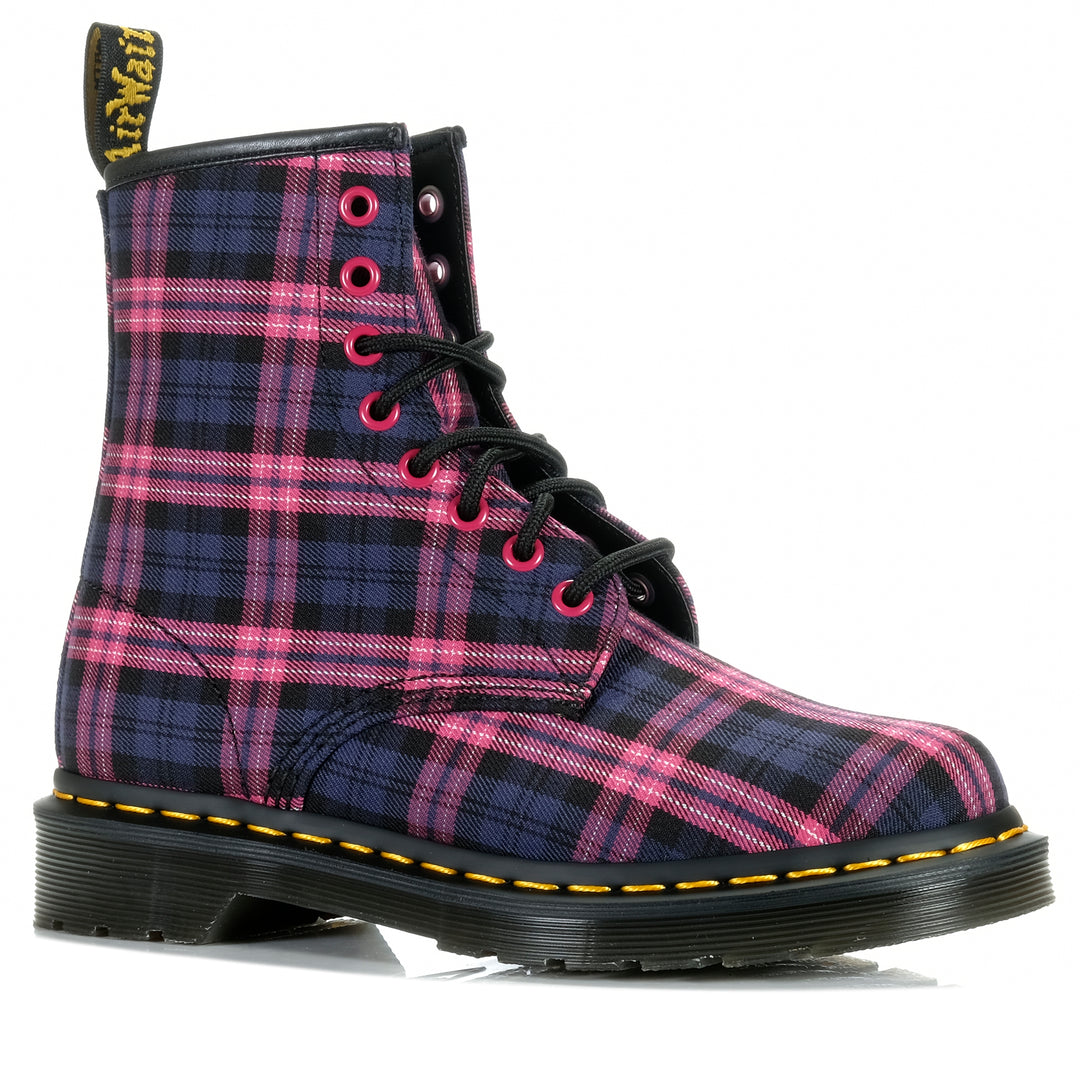 Dr Martens 1460 Pink Multi Tartan Womens Boots